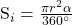 $S_i=\frac{\pi r^2\alpha}{360^\circ}$
