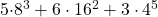 $5\cdot 8^3+6\cdot 16^2+3\cdot 4^5$